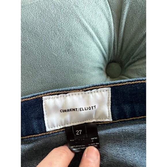 Current/Elliot Womens The Highwaist Stiletto Great Love Destroy Raw Hem sz 27 - Picture 7 of 9